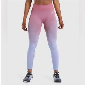 Gymshark Adapt Ombre Seamless Leggings - Rose Pink/Light Blue